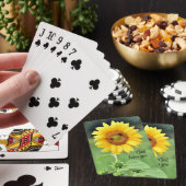 Gott Lieben Sie glücklich Sonnenblumen spielen Kar Spielkarten (In Situ)