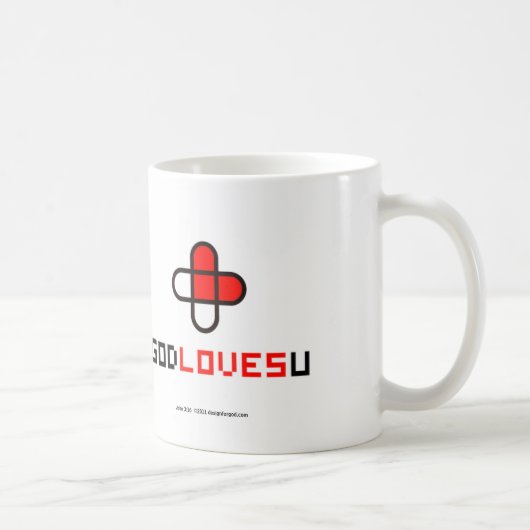 Gott-Lieben Sie Kaffee-Tasse Kaffeetasse (Rechts)