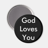Gott Lieben Sie Magnet (Vorderseite/Rückseite)