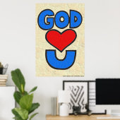 Gott Lieben Sie Poster (Heimbüro)