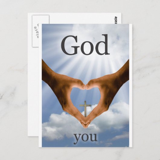 Gott Lieben Sie Postkarte (Vorne/Hinten)