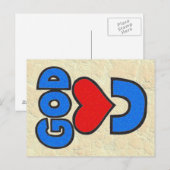 Gott Lieben Sie Postkarte (Vorne/Hinten)
