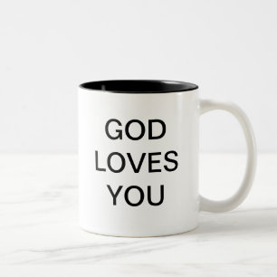 GOTT-LIEBEN SIE ZWEIFARBIGE TASSE