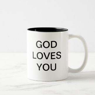 GOTT-LIEBEN SIE ZWEIFARBIGE TASSE