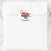 Gott Lieben Telemarketer! Quadratischer Aufkleber (Tasche)