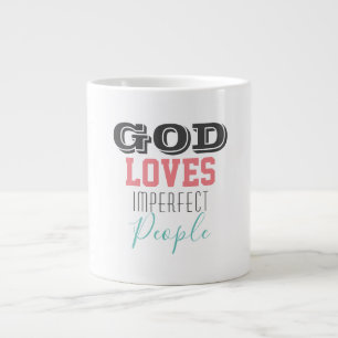 Gott Lieben unvollkommene Menschen Riesenkaffee-Ta Jumbo-Tasse
