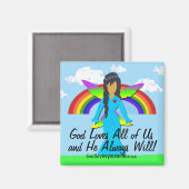 Gott Lieben Wir alle und H immer wollen! Magnet (Vorderseite/Rückseite)