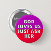 Gott-Lieben wir Button (Vorne & Hinten)