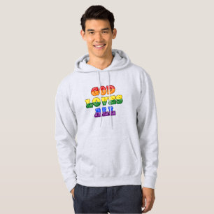 "Gott liebt Alle" Schwul/LGBTQIA+/Queer Christlich Hoodie