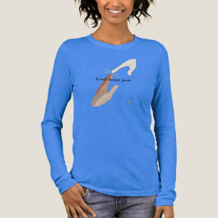 Gott liebt dich, Energie und Multi-Rassen Hände Sh Tri-Blend Shirt
