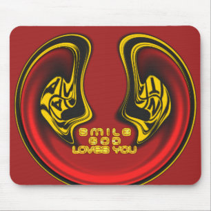 Gott liebt dich Inspirierendes individuelles Produ Mousepad
