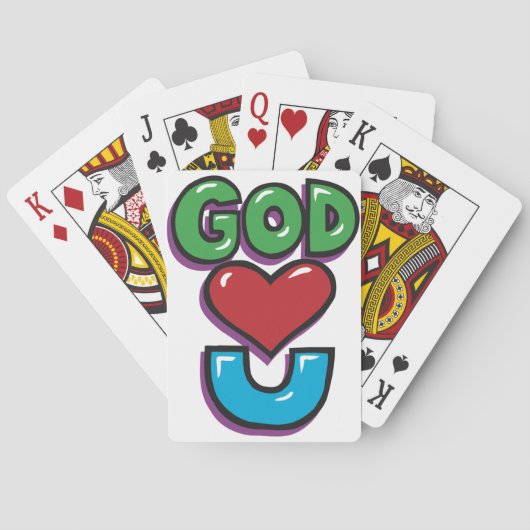 Gott liebt dich Spielkarten (Rückseite)