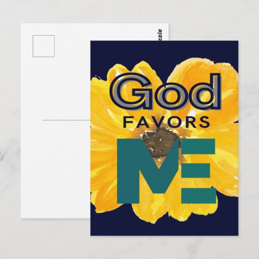 Gott liebt mich postkarte (Vorne/Hinten)