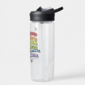 Gott liebte die Welt Trinkflasche (Links)