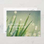 Gott liefert alle notwendigen Bibelversprechen Ang Postkarte (Vorne/Hinten)