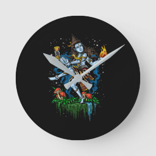 Gott Lord-Shiva Nataraja Dancing Hindu Runde Wanduhr