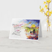 Gott/Lover gewidmet, 5"x7" geklappte Grußkarte Karte (Gelbe Blume)