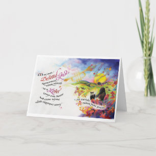 Gott/Lover gewidmet, 5"x7" geklappte Grußkarte Karte