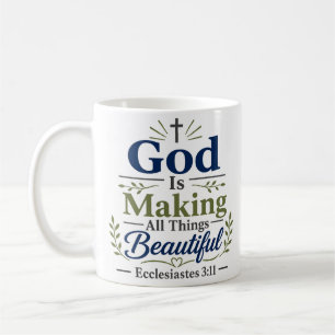 Gott macht alle Dinge schön - Christliches Zitat Kaffeetasse