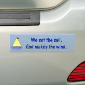 Gott macht den Wind - Autoaufkleber (Auf Auto)