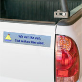 Gott macht den Wind - Autoaufkleber (Auf Lkw)