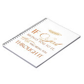 Gott macht weg notizblock (Linke Seite)