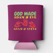Gott machte Adam und Eve nicht Adam und Steve Dosenkühler (Rückseite)
