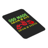 Gott machte Adam und Eve nicht Adam und Steve Magnet (Rechte Seite)