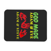 Gott machte Adam und Eve nicht Adam und Steve Magnet (Horizontal)