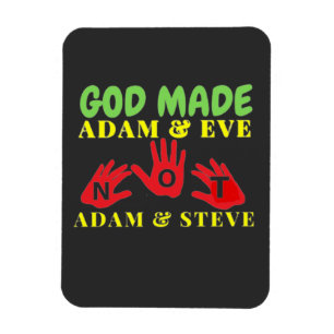 Gott machte Adam und Eve nicht Adam und Steve Magnet