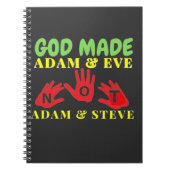 Gott machte Adam und Eve nicht Adam und Steve Notizblock (Vorderseite)