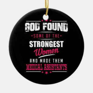 Gott machte Assistenzärzte unglaublich witzig Keramik Ornament