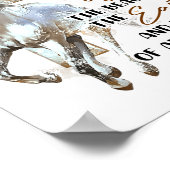 Gott machte ein Pferd aus dem Atem des Windes Das Poster (Ecke)