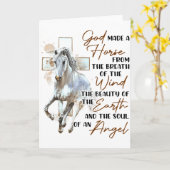 Gott machte ein Pferd aus dem Atem des Windes Der Karte (Gelbe Blume)