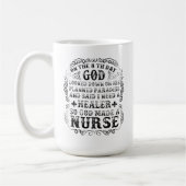 Gott machte eine Krankenschwester Kaffeetasse (Links)