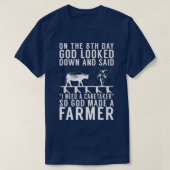 Gott machte einen Bauer Farm Lover Farm T-Shirt (Design vorne)