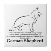 Gott machte einen Hirten Fliese (Vorderseite)