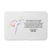 Gott machte einen Hund Badematte (Vorderseite)