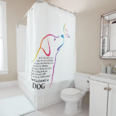 Gott machte einen Hund Duschvorhang (Beispiel)