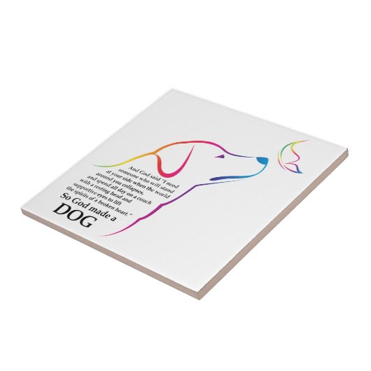 Gott machte einen Hund Fliese (Seite)