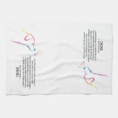 Gott machte einen Hund Geschirrtuch (Horizontal)