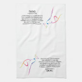 Gott machte einen Hund Geschirrtuch (Vertikal)