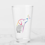 Gott machte einen Hund Glas (Vorderseite)