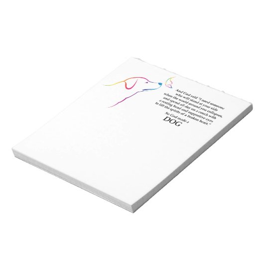 Gott machte einen Hund Notizblock (Rotiert)