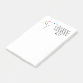 Gott machte einen Hund Post-it Klebezettel (angewinkelt)