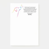 Gott machte einen Hund Post-it Klebezettel (Vorderseite)