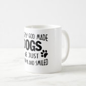 GOTT MACHTE HUNDE KAFFEETASSE (VorderseiteRechts)