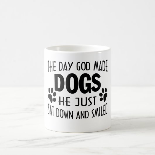 GOTT MACHTE HUNDE KAFFEETASSE (Mittel)