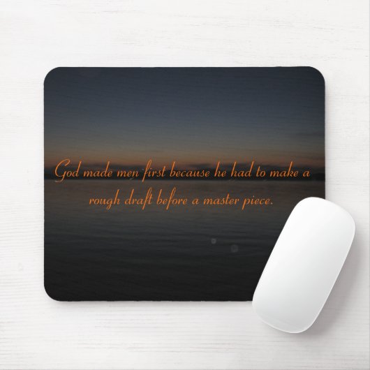 Gott machte Männer zuerst Mousepad (Mit Mouse)