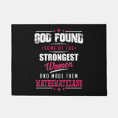 Gott machte Mathematiker unglaublich witzig Beruf Fußmatte (Vorderseite)